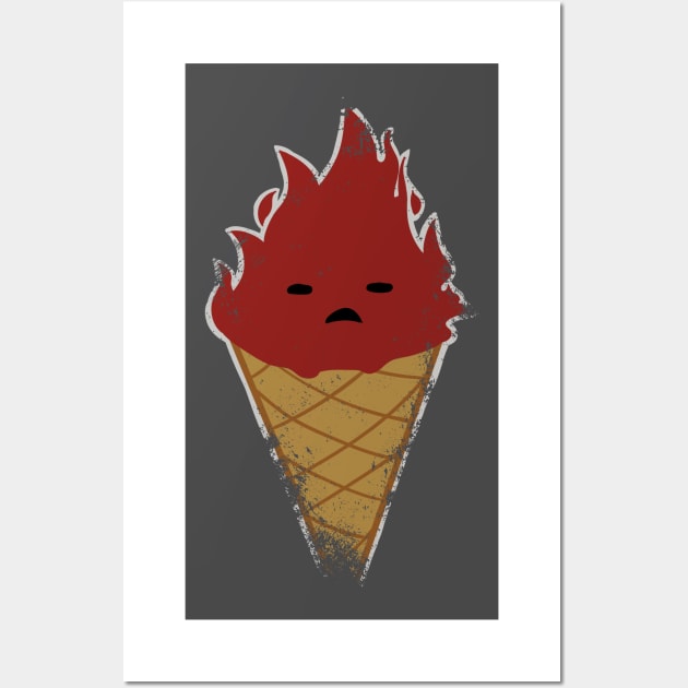 Fire in Cone Wall Art by BrayInk